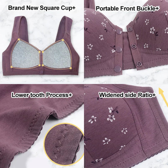 New Anti Sagging Front Open High Quality Cooling Cotton Bra For Summer In Pack Of  03 BUY 2 GET 1 FREE OFFER