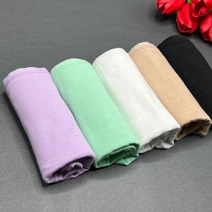 PACK OF 5 SUPER SOFT COTTON STRETCH BIKINI BRIEFS -ASSORTED